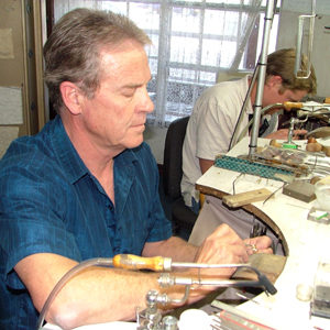 John Roberts in his onsite workshop